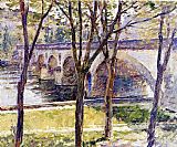 Giverny Canvas Paintings - Bridge near Giverny